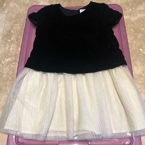 GAP Toddler Girls Velvet w/Tulle Dress; Size 4T
